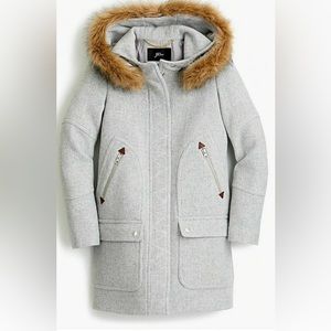 J.Crew Heather Grey Chateau Parka